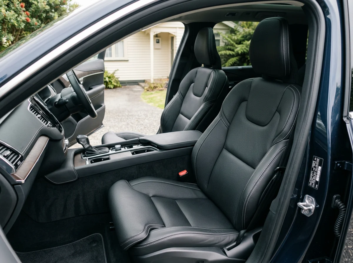 AI-generated illustration of a clean car interior prepared for sale