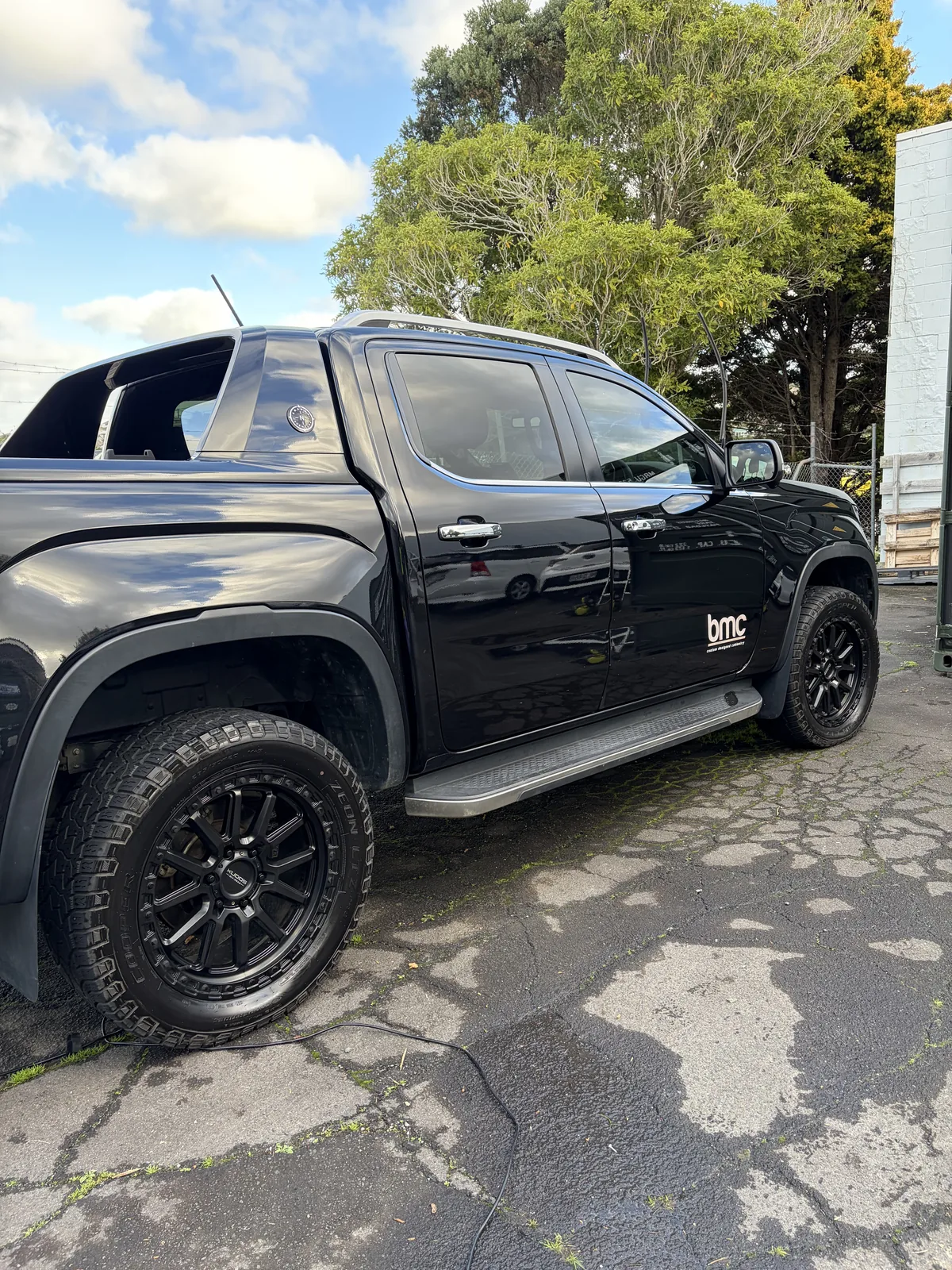 Black ute after a Chris & Co. Mobile Detailing service