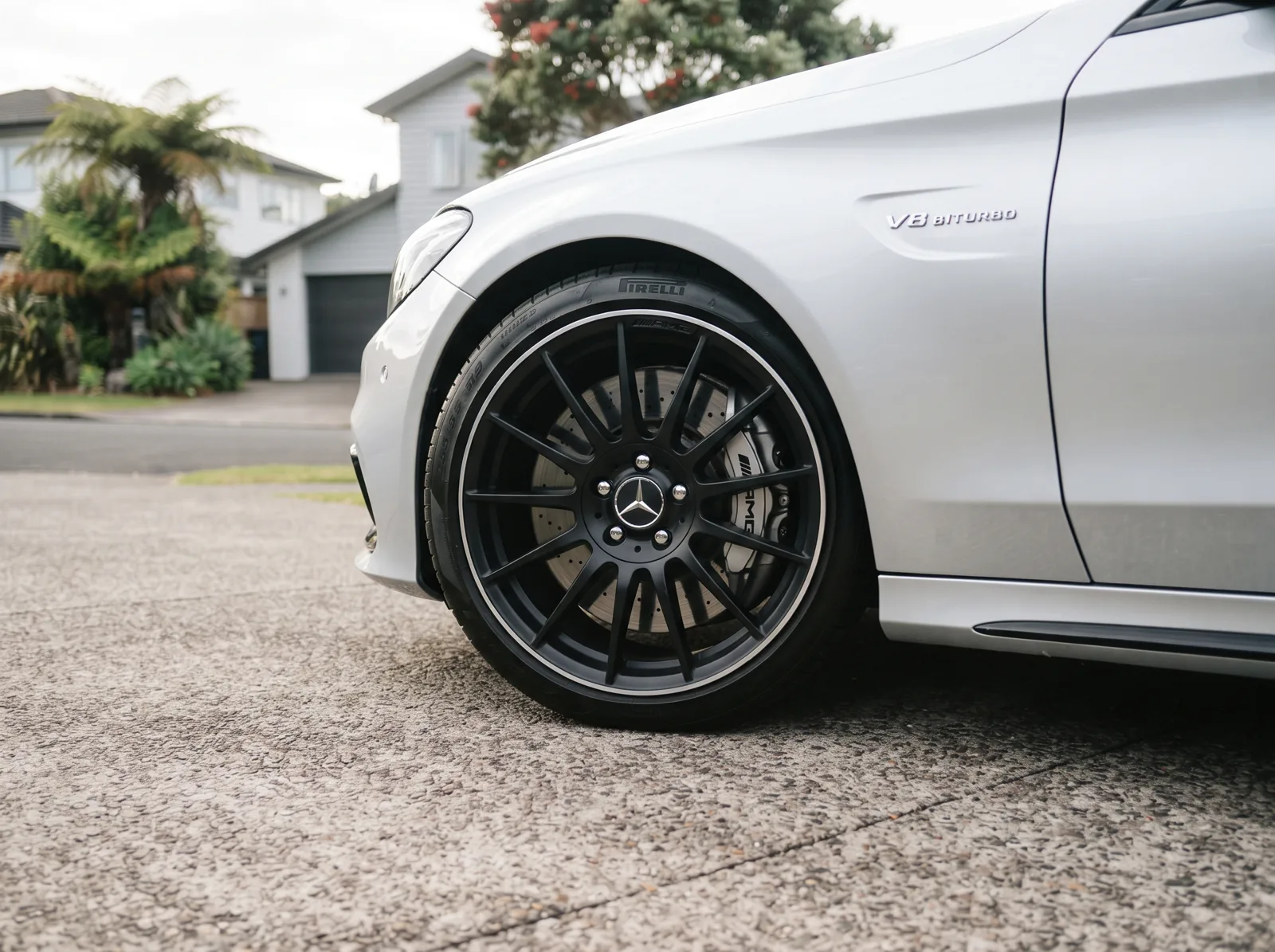 Illustrative Mercedes-AMG C63 photograph for services exterior only